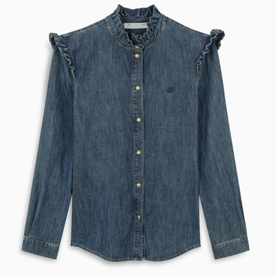 Philosophy Blue Denim Shirt