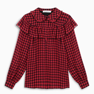 Philosophy Red And Black Checked Shirt In Multicolor