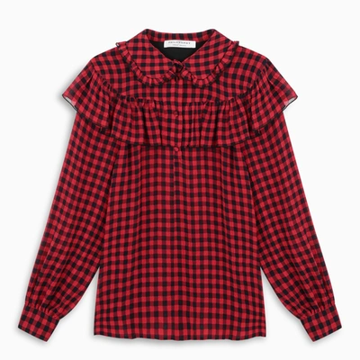 Philosophy Di Lorenzo Serafini Red And Black Checked Shirt In Multicolor