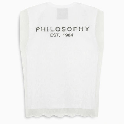 Philosophy White Lace T-shirt