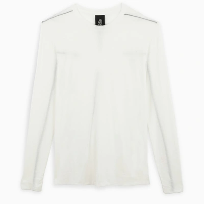 Thom Krom White Long-sleeved T-shirt With Stitching Detail