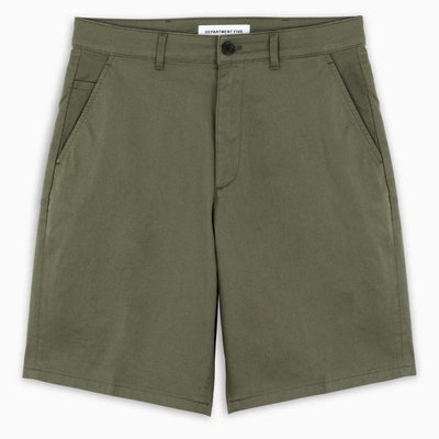 Department Five Military Green Regular Shorts