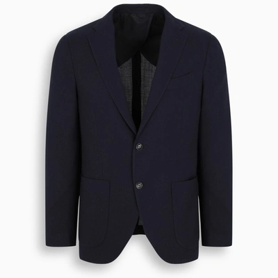 Gabriele Pasini Blue Wool Single-breasted Blazer