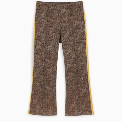 Needles Paisley Print Jogging Trousers In Brown