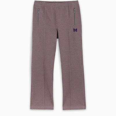 Needles Pied De Poule Track Trousers In Pink