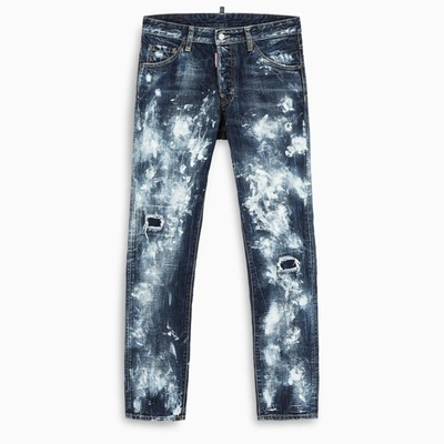 Dsquared2 Acid-washed Slim Jeans In Blue