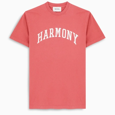 Harmony Paris Red Logo-print T-shirt