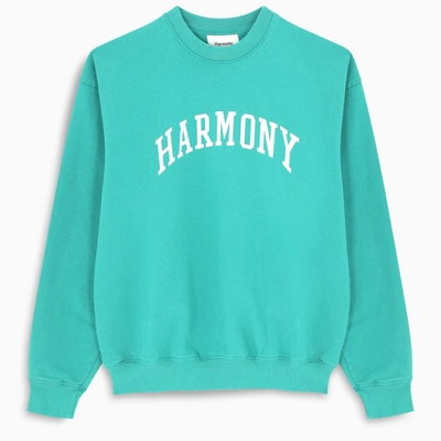 Harmony Paris Emerald Logo-print Sweatshirt In Green
