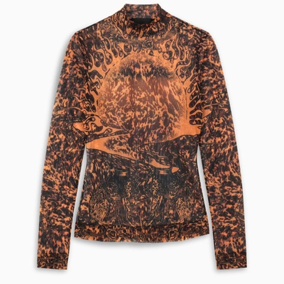 Givenchy Printed Slim Top In Multicolor