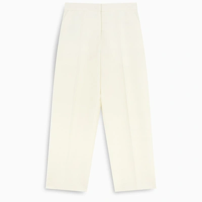 Jil Sander White Regular Trousers
