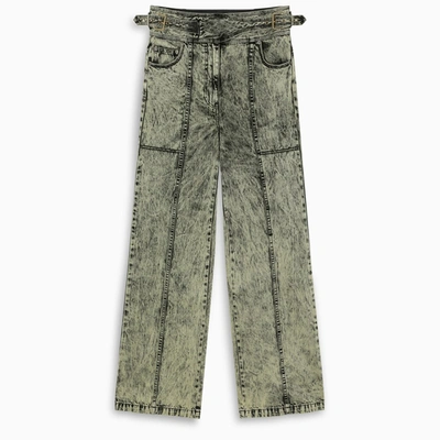 Ulla Johnson Albie Bleached High-rise Flared Jeans In Grey