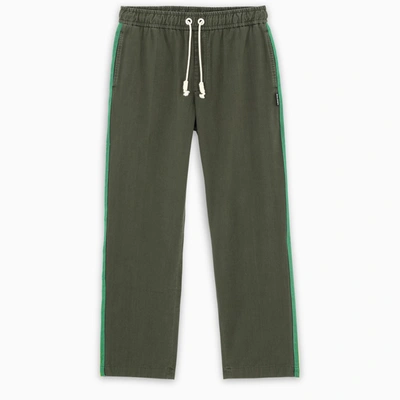 Palm Angels Military Green Cotton Joggers