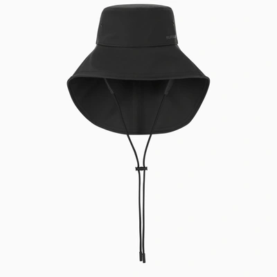 Burberry Black Wide-brimmed Bucket Hat