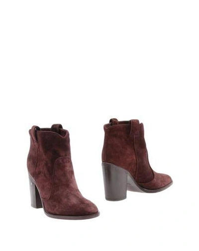 Laurence Dacade Ankle Boots In Deep Purple