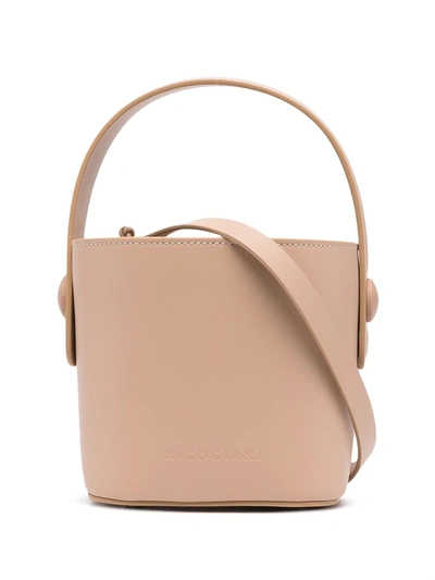 Nico Giani Natural Adenia Bucket Bag In Neutrals