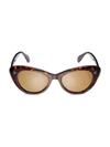 Oliver Peoples Women's Rishell 51mm Cat Eye Sunglasses In Brown/tortoise