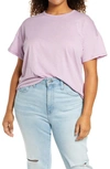 Madewell Sorrel Whisper Ringer T-shirt In Vibrant Lilac