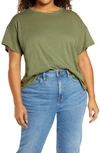 Madewell Sorrel Whisper Ringer T-shirt In Dried Clover