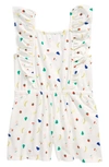 Tucker + Tate Kids' Tie Dye Romper In Ivory Egret Small Fruit