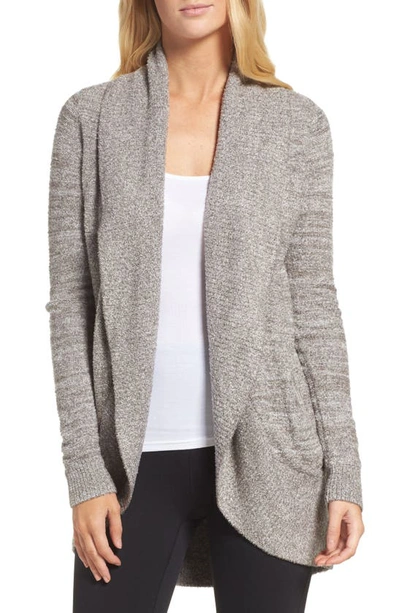 Barefoot Dreamsr Cozychic Lite® Circle Cardigan In Cocoa/ Pearl Heather