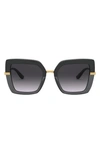Dolce & Gabbana 52mm Square Sunglasses In Black