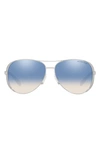 Michael Kors Collection 59mm Aviator Sunglasses In Silver