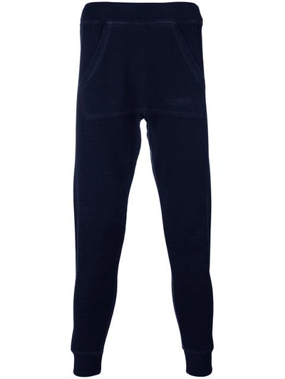 Dsquared2 Tapered Track Trousers In Blue