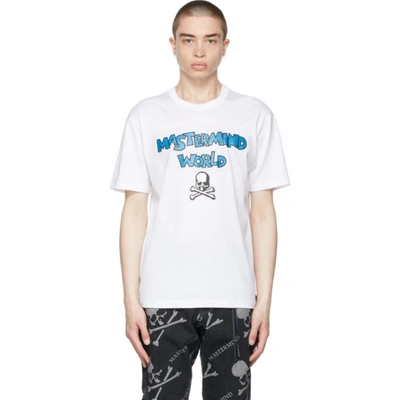 Mastermind Japan Mastermind World Be Strong T-shirt In White