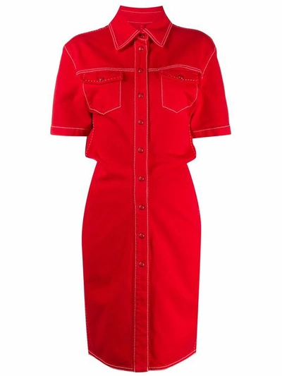 Off-white Women's Red Cotton Dress