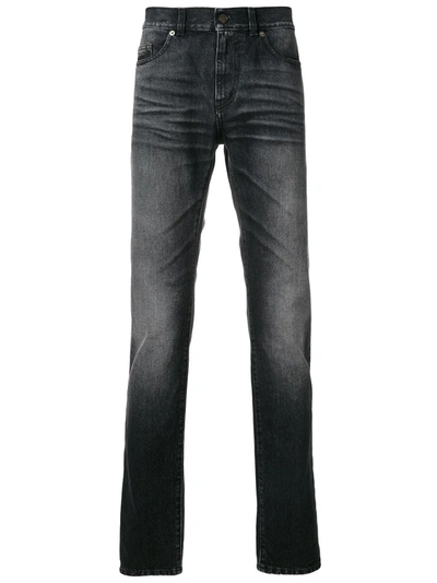 Saint Laurent Men's Black Cotton Jeans