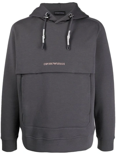 Emporio Armani Men's 3k1mf61jhsz0679 Grey Cotton Sweatshirt