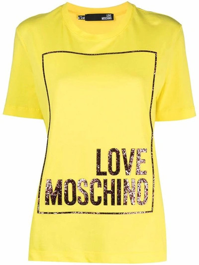 Moschino Women's W4h0605m3876h84 Yellow Cotton T-shirt