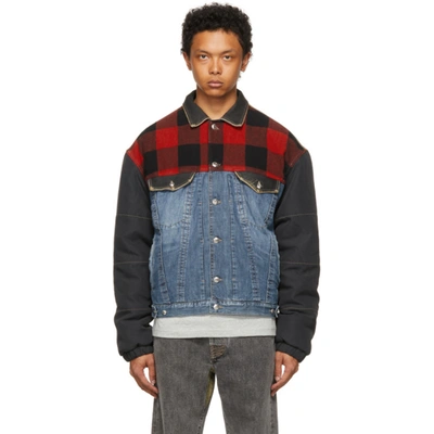 Diesel Blue D4d Denim J1 Lumberjack Jacket