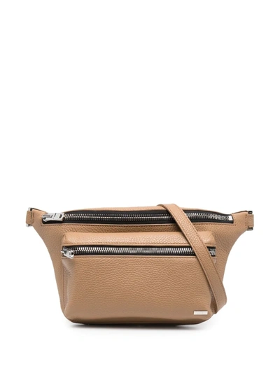 Amiri Double-compartment Belt Bag In Brown