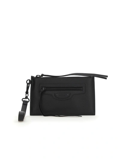 Balenciaga Neo Classic Clutch Bag In Black