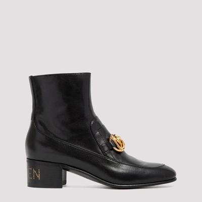 Gucci Horsebit Chain Ankle Boots In Black