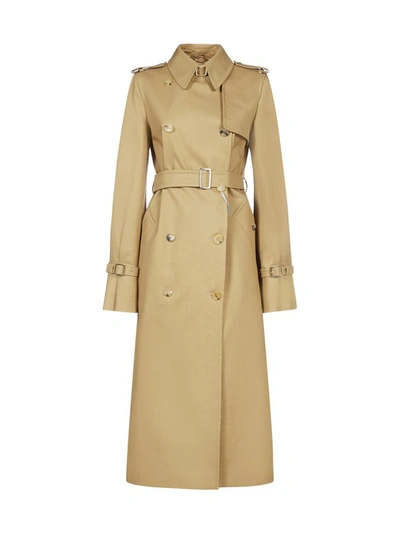 Max Mara Larix Belted Trench Coat In Brown