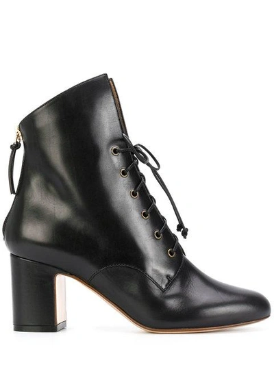 Francesco Russo Lace-up Heeled Boots
