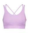 Tory Sport Compression Mélange Cross-back Bra In Lilac Heather