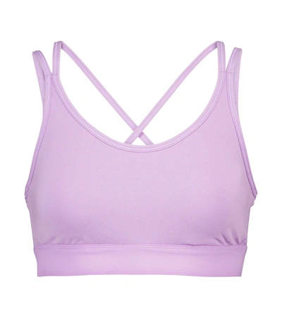 Compression Mélange Cross-Back Bra: Women's Designer Sports Bras