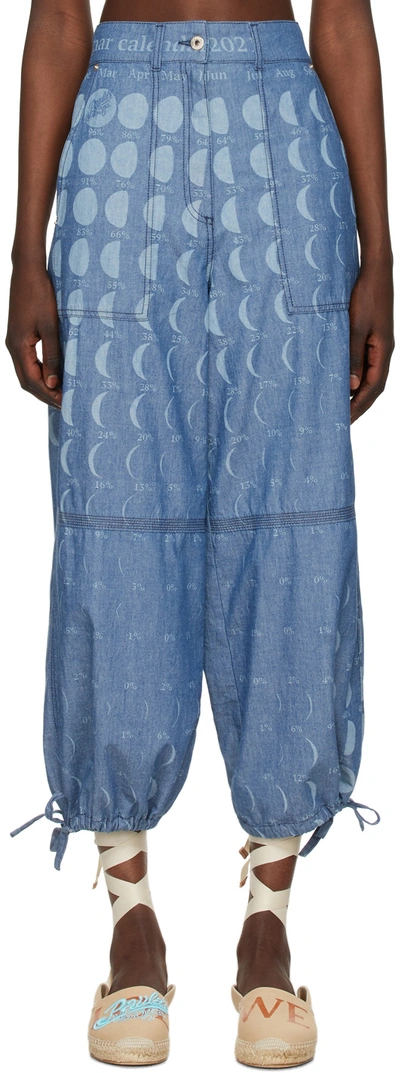 Loewe Blue Paula's Ibiza Chambray Moon Calendar Trousers