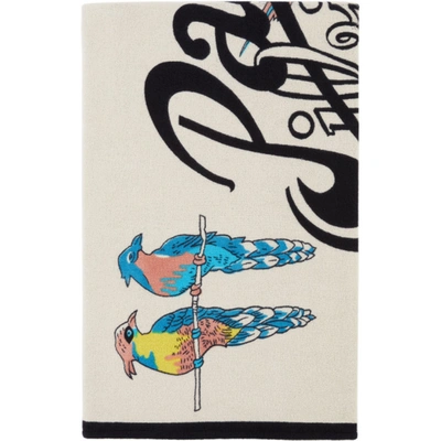 Loewe Off-white Paula's Ibiza Edition Parrot Beach Towel