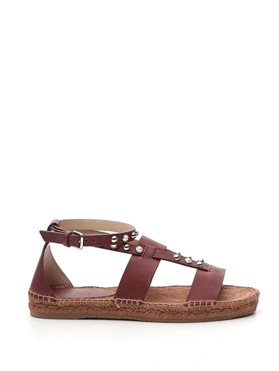 Jimmy Choo Denise Flat Sandals In Brown