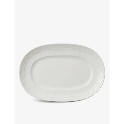 Villeroy & Boch White Pearl Porcelain Pickle Dish 22cm In Multi