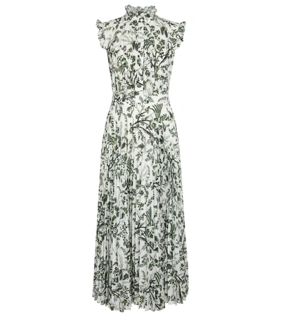Erdem Roisin Wild Fern Voile Dress In Green | ModeSens