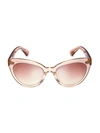 Oliver Peoples Roella 55mm Polarized Cat Eye Sunglasses In Blush