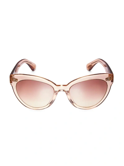 Oliver Peoples Roella 55mm Polarized Cat Eye Sunglasses In Blush