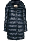 Herno Feather Down Puffer Jacket In Blue