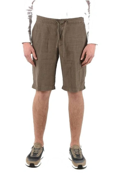 Ermenegildo Zegna Men's Brown Linen Shorts