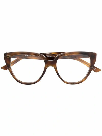 Balenciaga Women's Brown Acetate Glasses